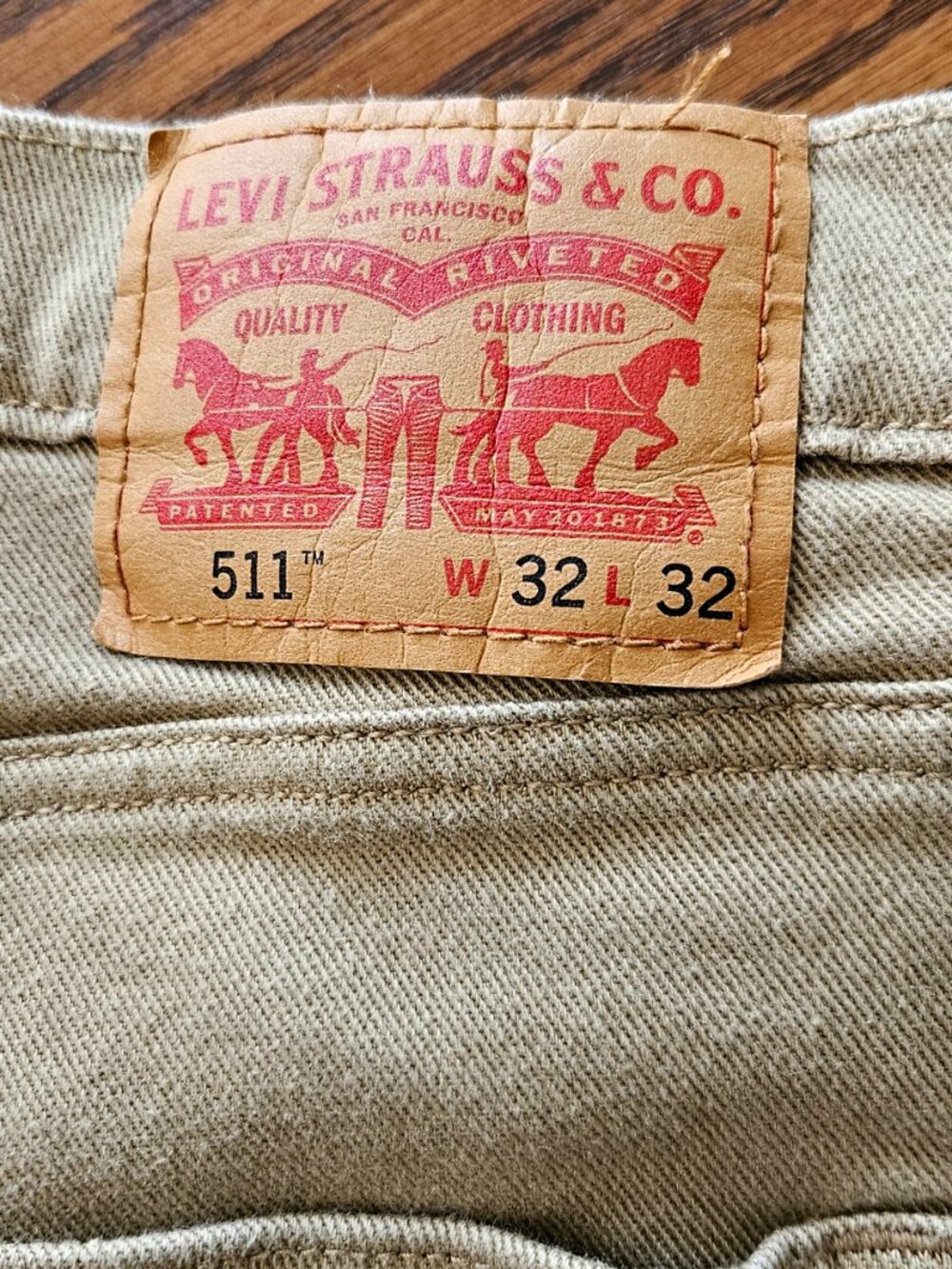 Levi’s 511 Slim Fit Jeans – Beige (32x32) • Excellent Condition - Picture 5 of 12